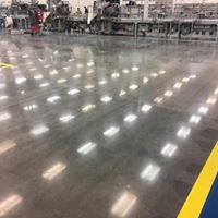 Walmart distribution center concrete floor cement shine project 2