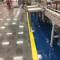 Walmart distribution center concrete floor cement shine project 3