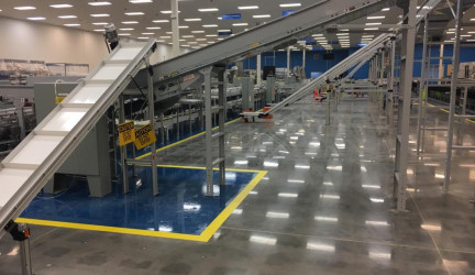 Walmart distribution center 40 SF Concrete Polishing